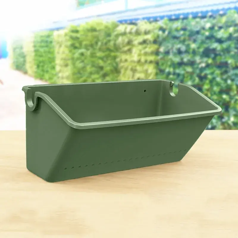 Plant Wall Flower Pot Container Greening Plastic Flower Pots Hanging Wall Hanging Plant Box