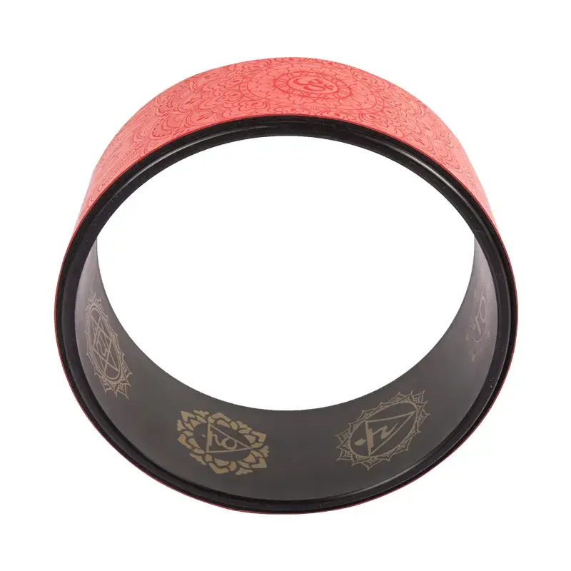 Fitness workout lasting PU yoga wheel