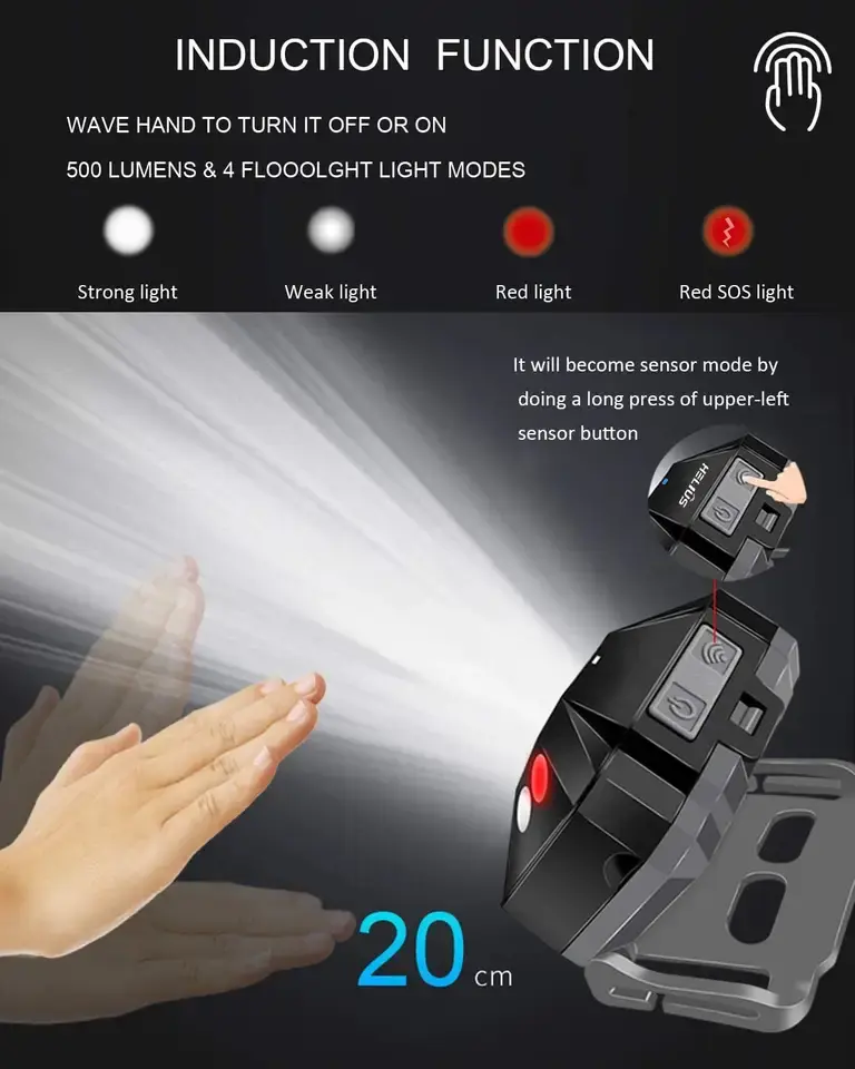 LED headlightsUSB charging COB headlights