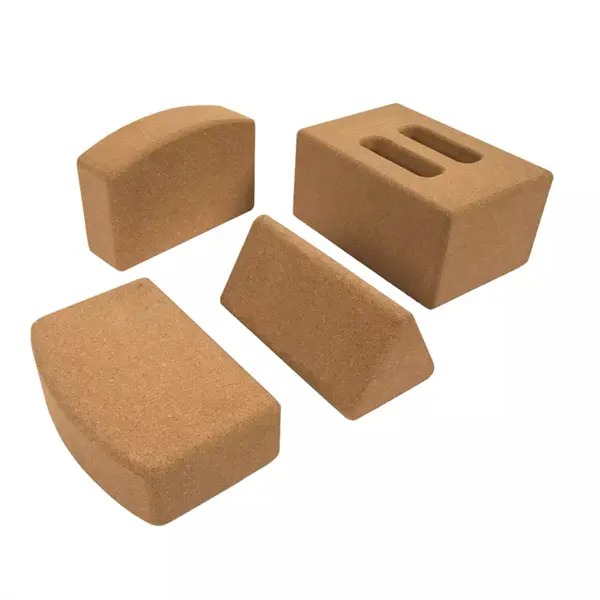 Custom Logo Eco Friendly 3_ Fitness Brick Yoga Block Cork