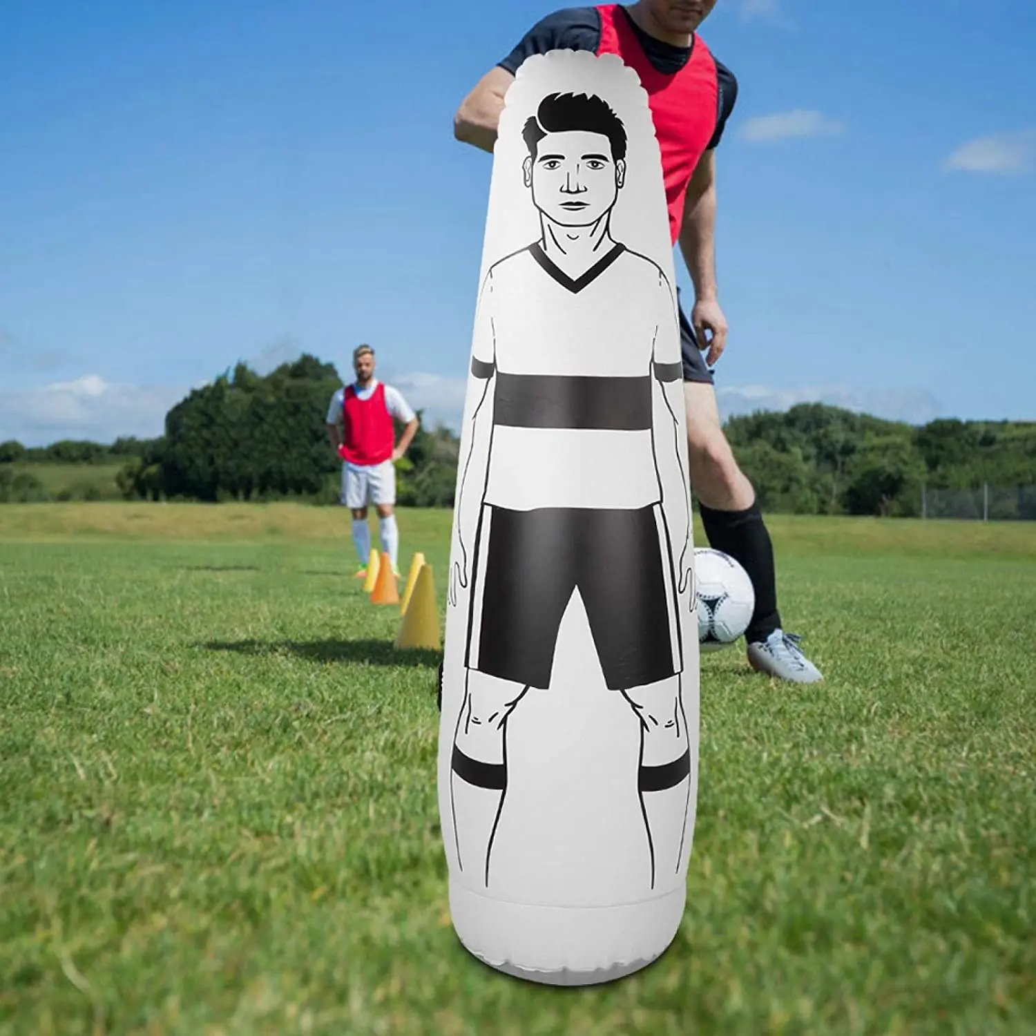 Customize PVC Inflatable Soccer Defender, Inflatable Dummy Goalkeeper Defender Training Soccer Practice