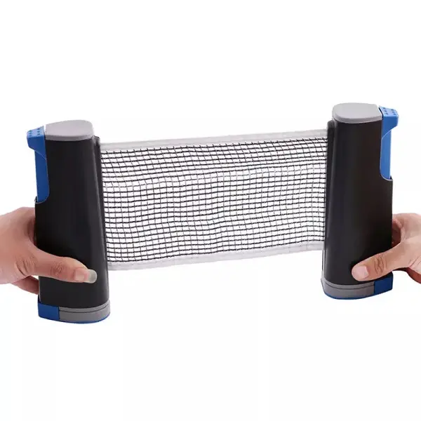 Portable Table Tennis Telescopic Net Rack Set Telescopic Net-Containing Table Tennis Set with Racket PingPong Set