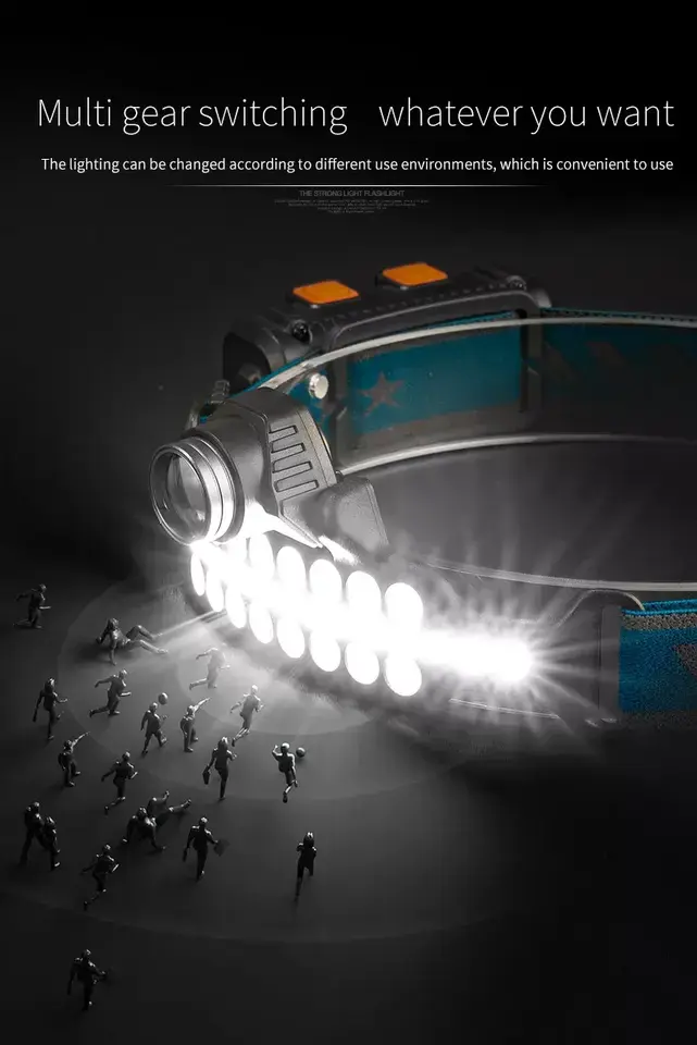 USB charging camping sports professional headlights