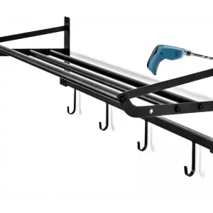 Metal sports equipment storage rack garage basketball organizer ball