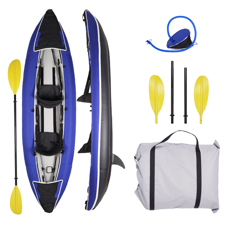 Wholesale PVC Boat Tandem Kayak Inflatable, Canoe 2 Person Inflatable Kayak