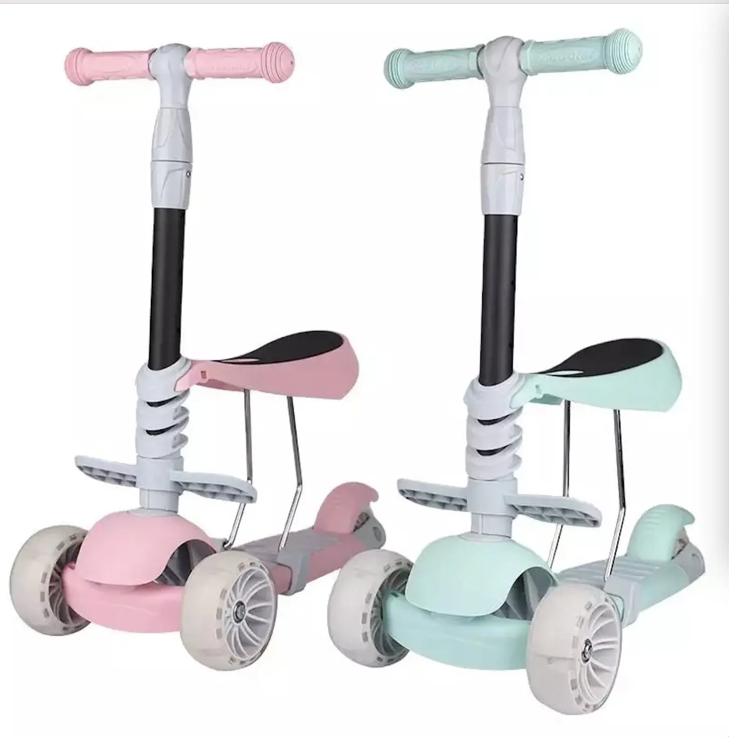 3 In 1 Kids Foldable Scooter Cycle Balance Bike Child Toy 3 In 1 Kids Scooter 3 Wheel With Seat Kids Scooter