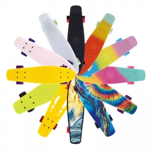 Mini 22 inch completely blank deck plastic fishboard cruiser skateboard