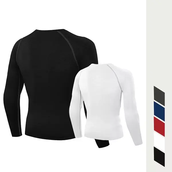 Surfing Men UPF 50+ Long Sleeve Rash Guard UV Sun Protection Diving Swimming T Shirts Rashguard