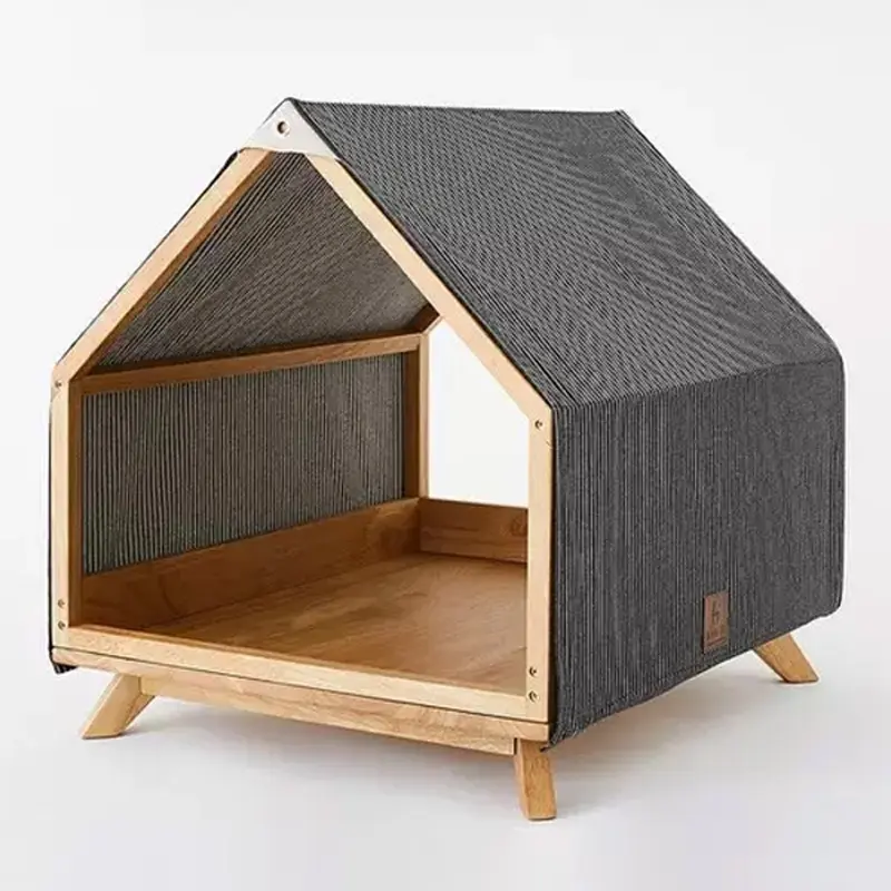 Bamboo making pet dog house luxury kennel cat and dog cage Featured Image