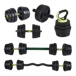 TELLUS cement plastic adjustable dumbbell kettlebell barbell set weight adjustable dumbbells home gym adjustable dumbbell set