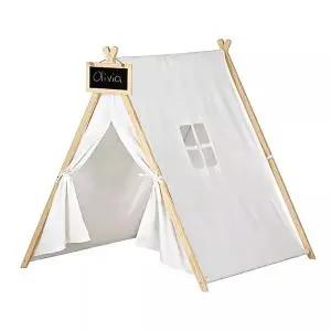 South Shore Sweedi Cotton Play Tent Cotton Wood Triangle Kids Tent Sale Children’s Solid Color Outdoor Indoor Entertainment 160