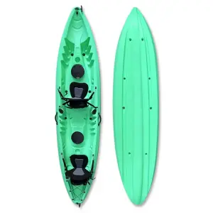 Quality assured fishing kayak plastic 2 person kayak with high quality canoe