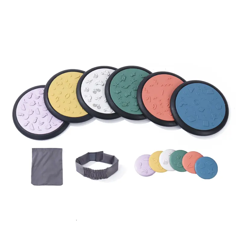 Matching Game Sensory Training Discs Tactile Stimulation for Kids Calming and Stimulating Early Learning Play With Eye Mask