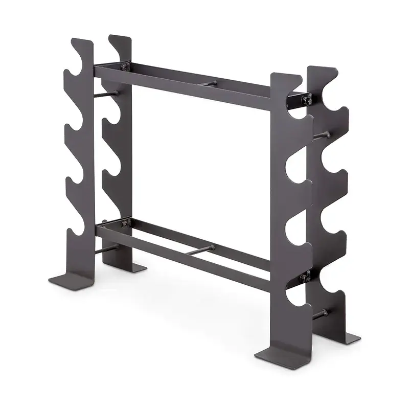 Custom black metal dumbbell holder