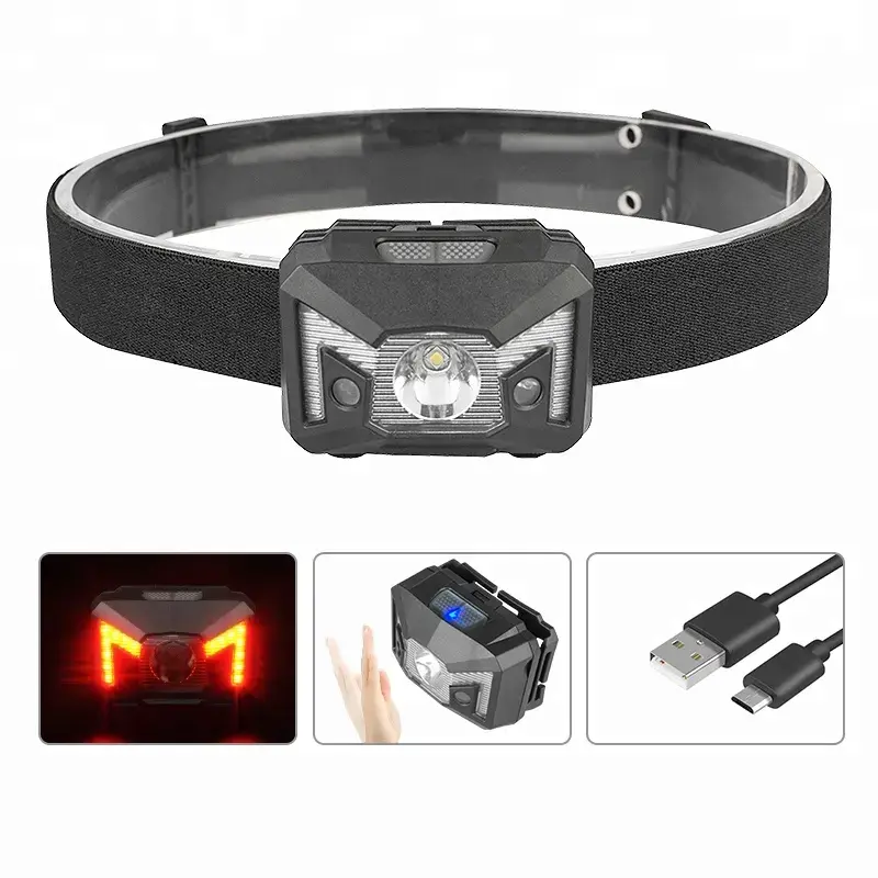 Camping charging LED headlights with cooling function