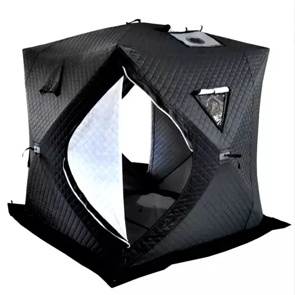 Pop Up custom Outdoor sauna tent room portable Square hiking insulated camping ice cube winter fishing tent winter hot tent Featured Image