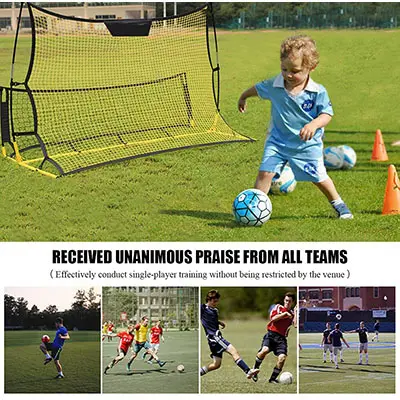 Adjustable Pitch Back Portable Backstop Goal Target Football Soccer Rebounder Net