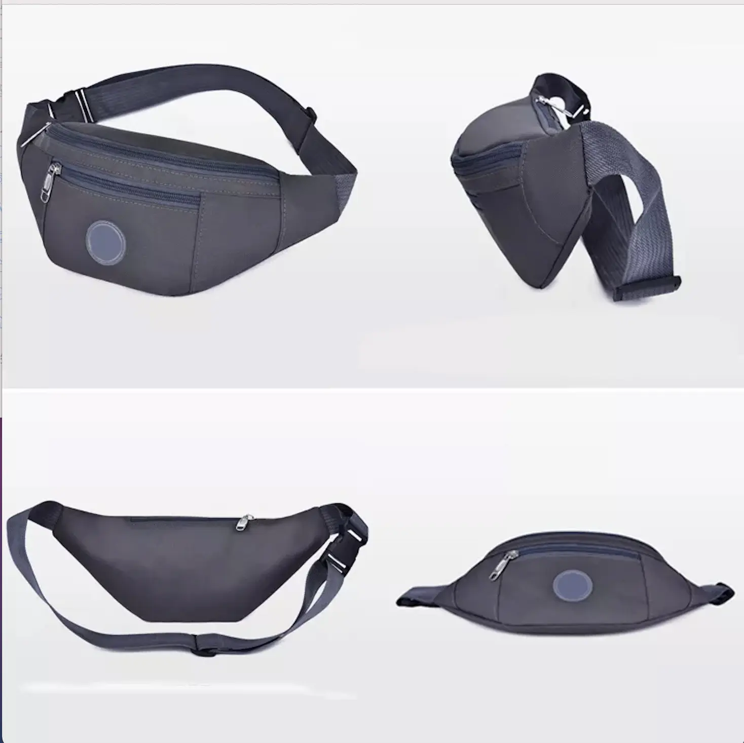 Wholesale promotion waterproof waist bag sling crossbody custom fanny polyester sports running pack