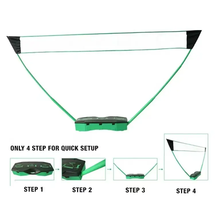 2 in 1 belt net portable badminton set best sell