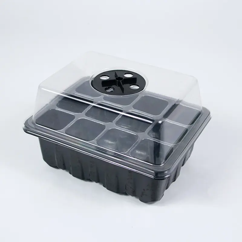 24/12 hole seedling tray hole tray adjustable breathable cover seeding seedling tray seedling box three-piece set