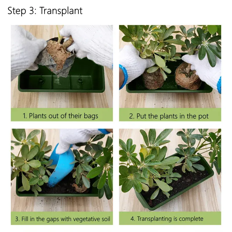 Plant Wall Flower Pot Container Greening Plastic Flower Pots Hanging Wall Hanging Plant Box