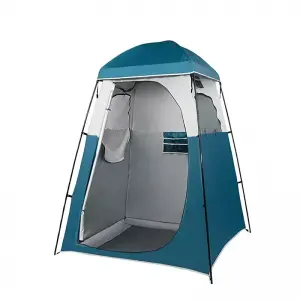 Temporary stands, shelters, showers, tents, outdoor changing rooms