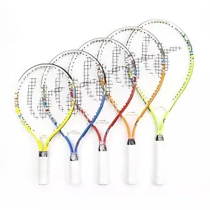 View larger image Add to CompareShare Factory wholesale OEM kids aluminum junior tennis rackes kids tennis skill training racket size 17 19 21 23 25 inch available