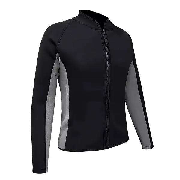 Warmers wetsuit 2mm 3MM adult sport Freediving jacket Male warm viscose surf anti-jellyfish free diving black wetsuit top