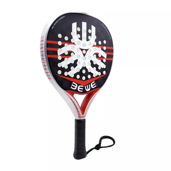 BEWE 2021 New Design 3D Pearl Watermark Padel Tennis Racket Custom Professional 18K Carbon Padel Racket