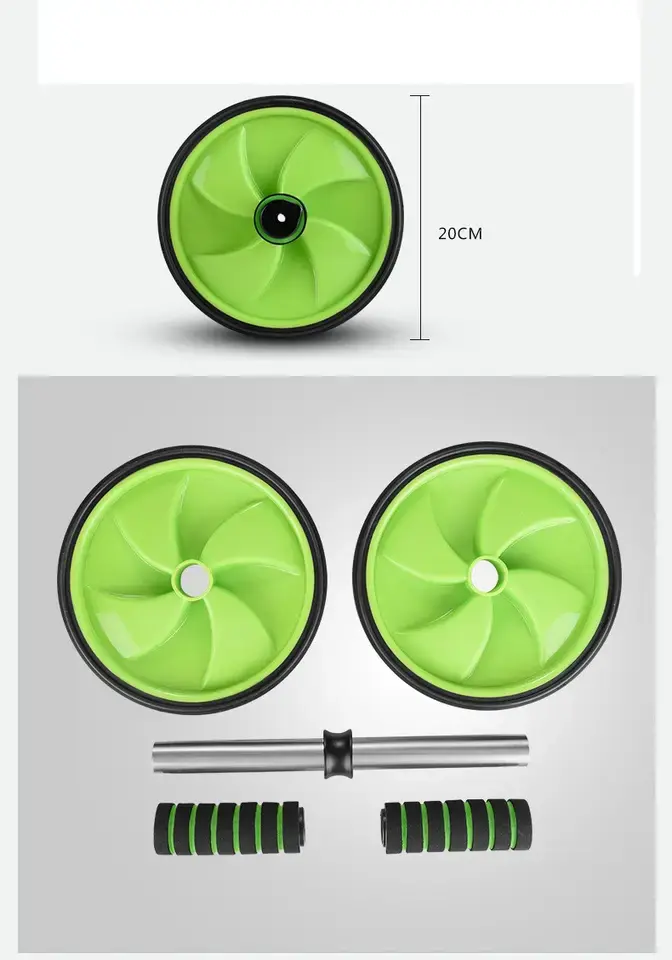 High quality double wheel workout, ab power wheel roller, belly roller, training wheel