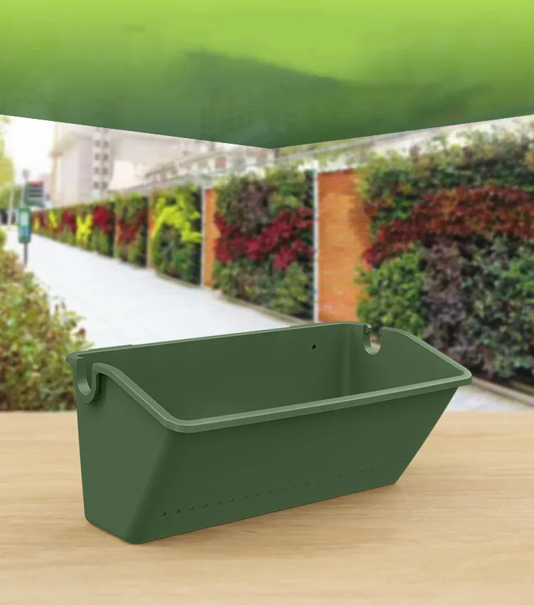 Plant Wall Flower Pot Container Greening Plastic Flower Pots Hanging Wall Hanging Plant Box