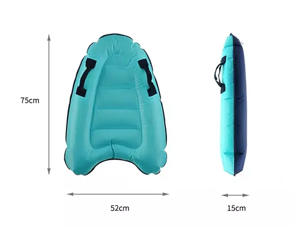 [2022 Hot sale on Amazon inflatable surfboard with Handles Floating Surfboard Aid Mat Outdoor Beach Safety Theme