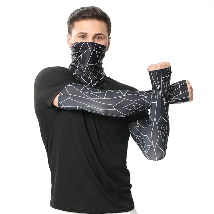 Oem Breathable Arm Sleeves Sun Protection Men Cover Custom Compression Printed Sport Arm Sleeves For Cycling Golf