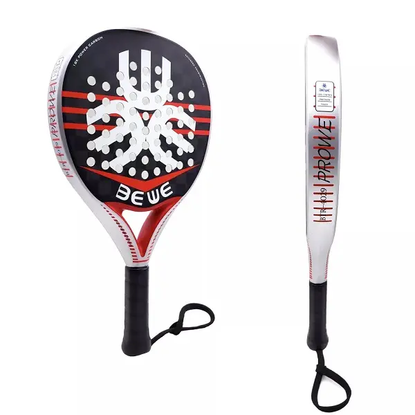 BEWE 2021 New Design 3D Pearl Watermark Padel Tennis Racket Custom Professional 18K Carbon Padel Racket