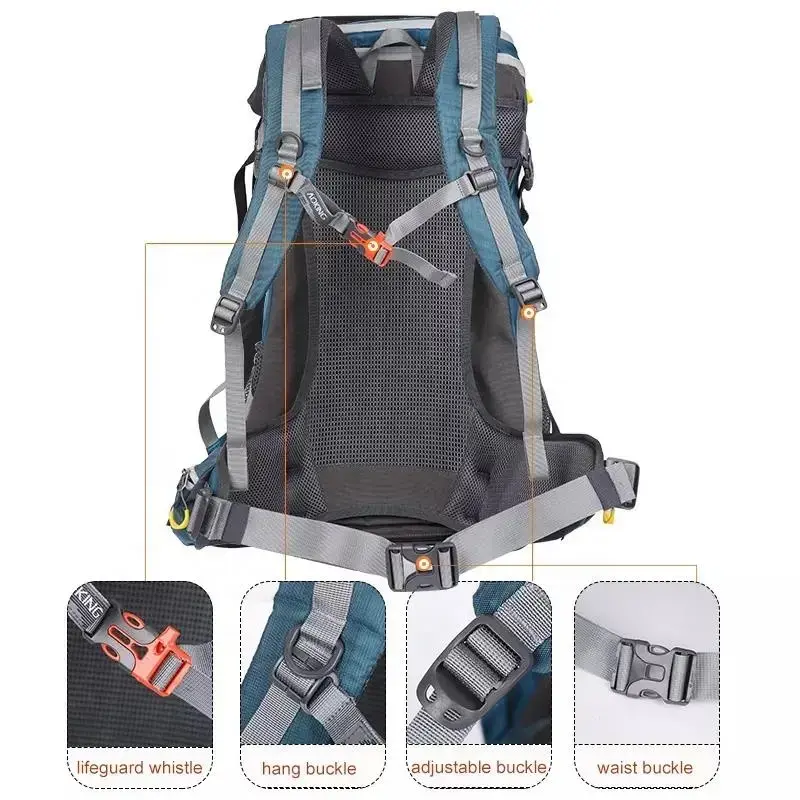 Amazon top selling 70L ultralight foldable mountaineering backpack outdoor hiking bag camping trekking backpack bag