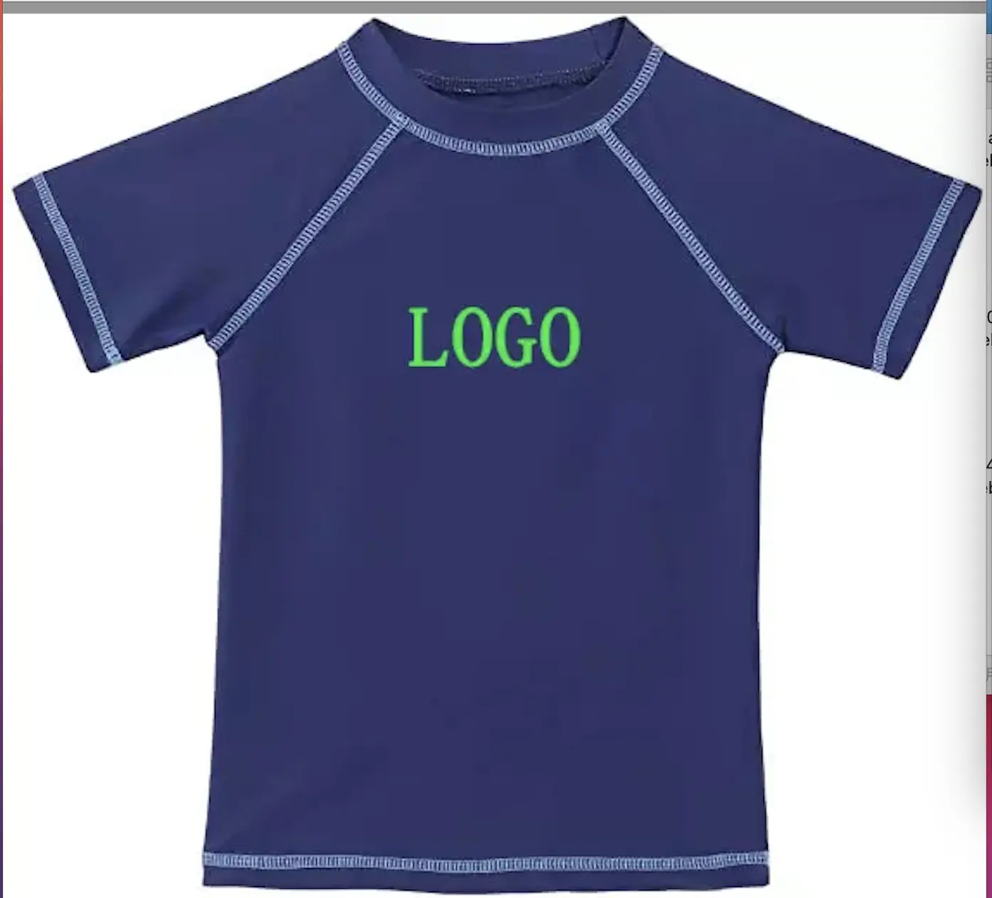 Wholesale Custom Logo Uv Protection Rash Guard Shirts Boys Girl Short Sleeve Rashguard Swim T-shirts Top Featured Image
