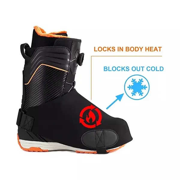 Customized Wholesale snow accessory winter snowproof waterproof Neoprene Ski Boot Warmers covers Snow Skiing Boot Covers