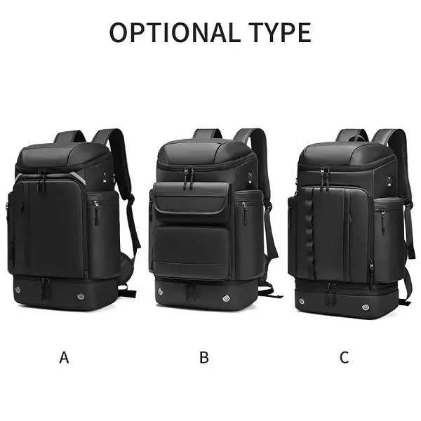 Custom Logo Outdoor Travel Backpack Waterproof Gym Sport Football Basketball Backpack Bag Men Bagpack Shoe Compartment backpack