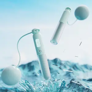 Cordless jump rope fitness sports electronic counting weighted ball professional fat burning cord cord girls special wireless rope