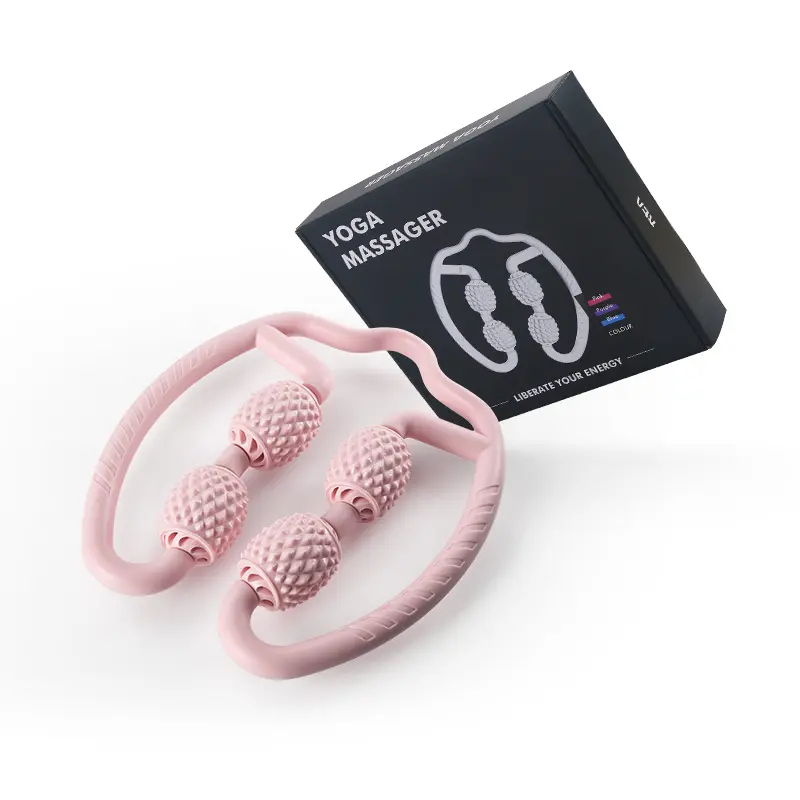 Ring Leg Clamp Massager Relaxing Leg Shaping Roller Roller Stick Yoga Four-Wheel Massager Ring Clamp Calf Equipment