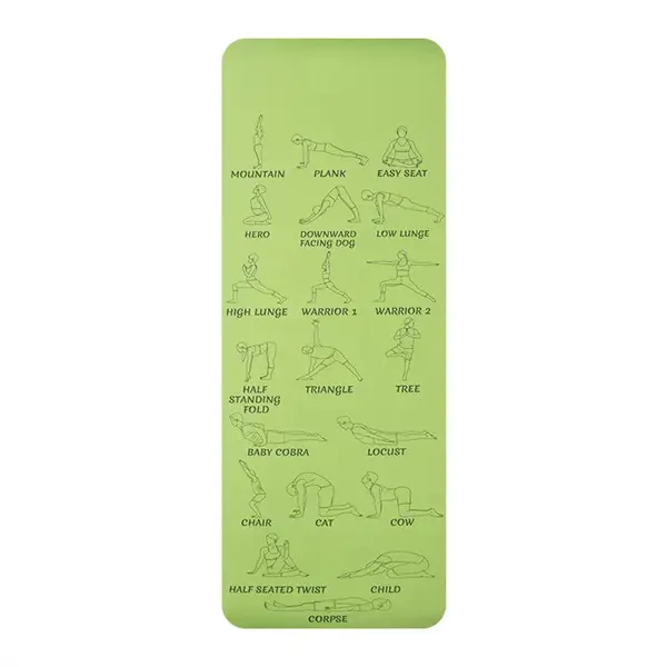2022 New TPE Instructional Yoga Mat Featured Image
