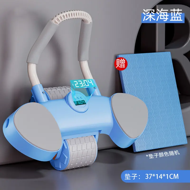 Automatic rebound crunch exercises to train abs