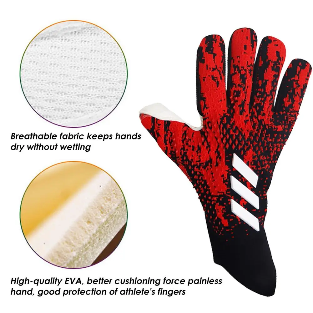 Breathable latex training football soccer Goalie Gloves Goalkeeper glove for adults
