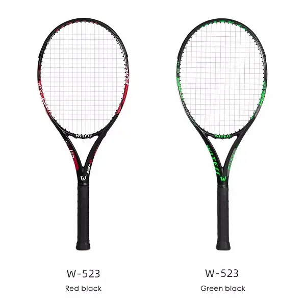 Custom Fashion Deep Blue 27 Inch Beginner Throw-Proof Composite Graphite Racket Tennis For Men And Women