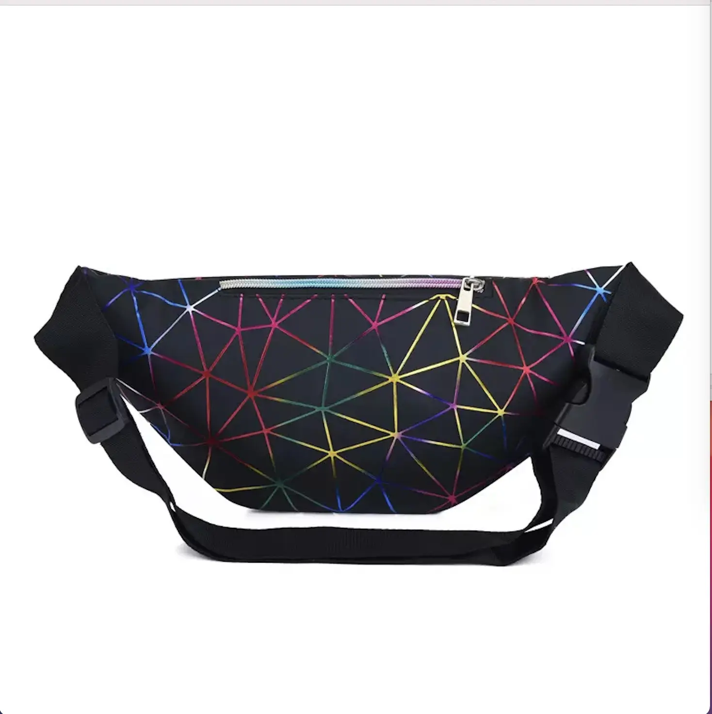 Custom Logo Print Waist Bag Fanny Pack Pu Leather Cross Body Hiking Waterproof Bag Featured Image