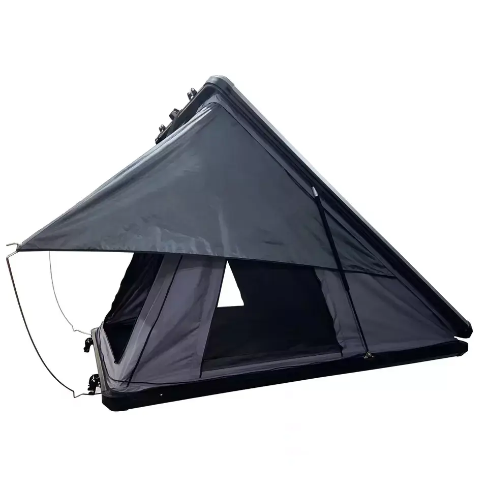 Off road roof top tent adventure car aluminum load bearing roof top tent hard shell Featured Image