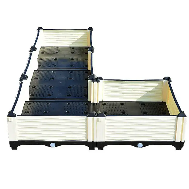 Suntour Outdoor Large Garden Planter Bed Collapsible Planting Boxs