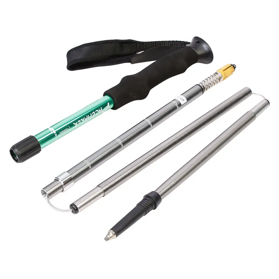  Collapsible Hiking Pole Adjustable Walking Stick Portable Mobility Travel Trekking Pole