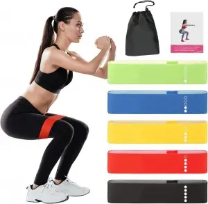 5 Strength Size Portable Skin Friendly Strength Training Resistance Band Set