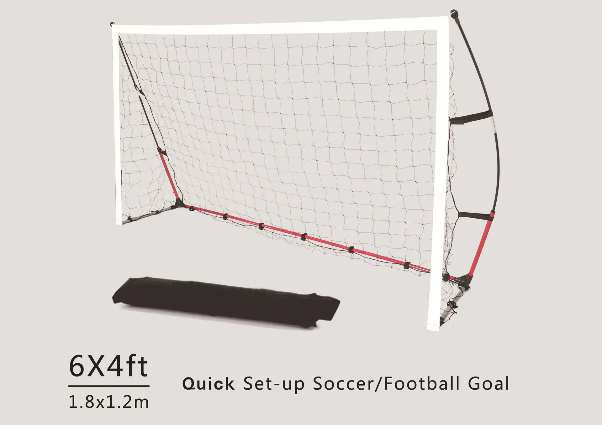 Portable quick assembly of football nets
